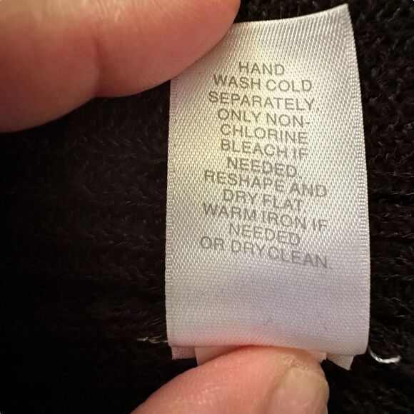 J.Jill ~ Linen Blend ~ Black open front long sleeveless cardigan ~ size XS - Picture 11 of 12